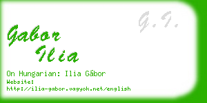 gabor ilia business card